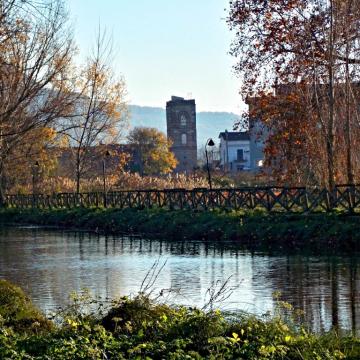 landscape of via Francigena in Telese