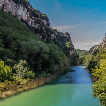 landscape of the Gola del Furlo