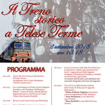 Il treno storico a Telese Terme