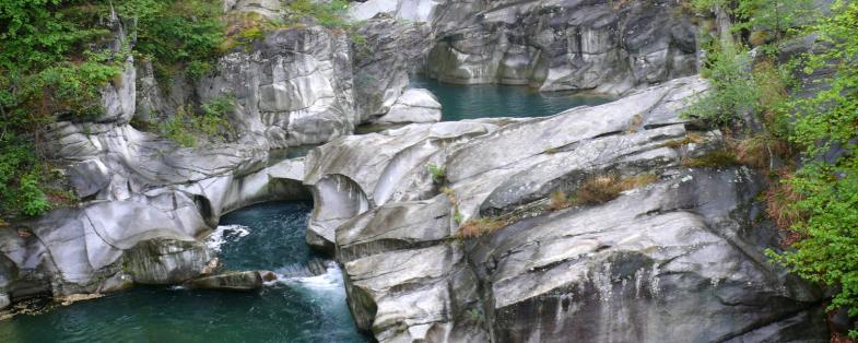 Vista degli Orridi di Uriezzo