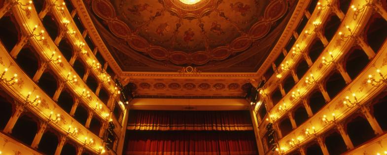 the teatre of Pesaro dedicated to Rossini