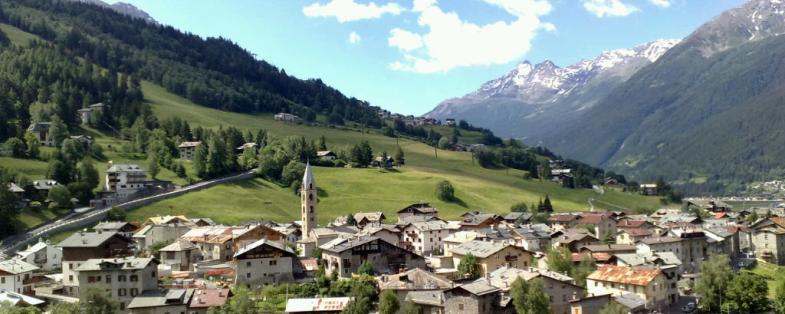view of Bormio in Valtellina