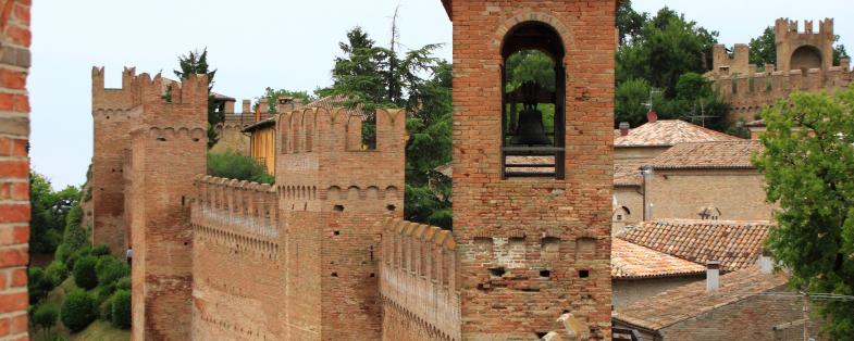 View of the walls of Gradara