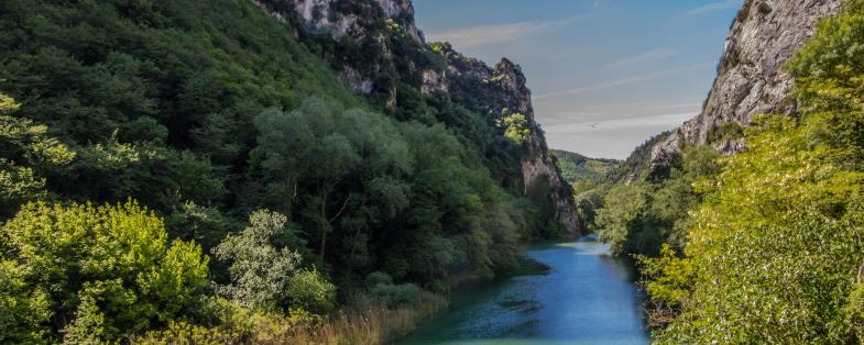 landscape of the Gola del Furlo