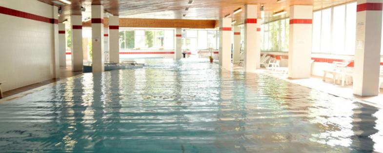 inside pool in Bognanco spa