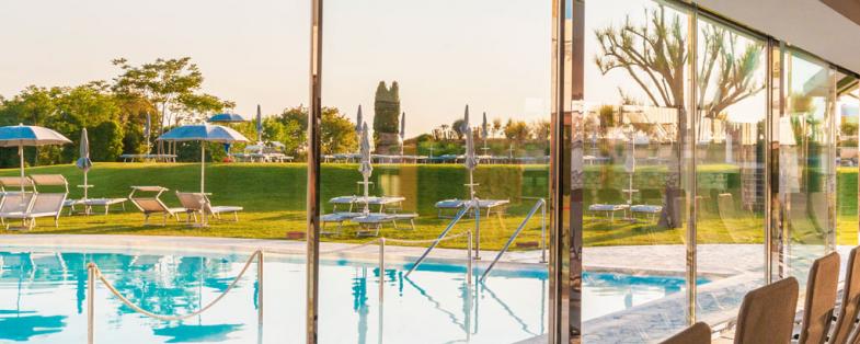 park and pool of Terme San Giovanni