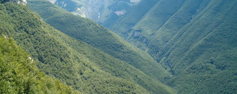 Panorama della Valle Orfento