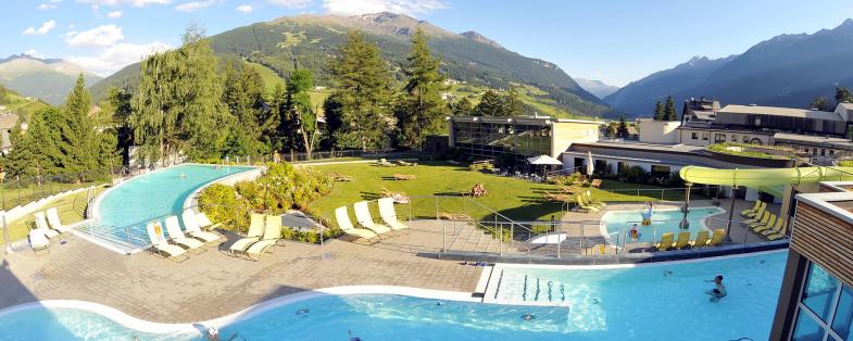 View of Bormio Valtellina baths