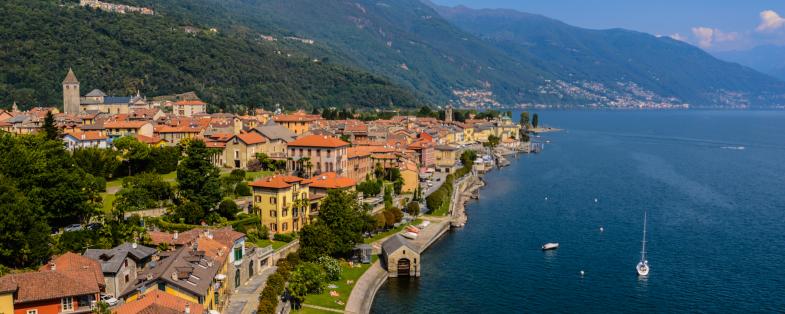 landscape of Lake Maggiore