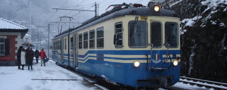 Ferrovia Vigezzina Centovalli in inverno